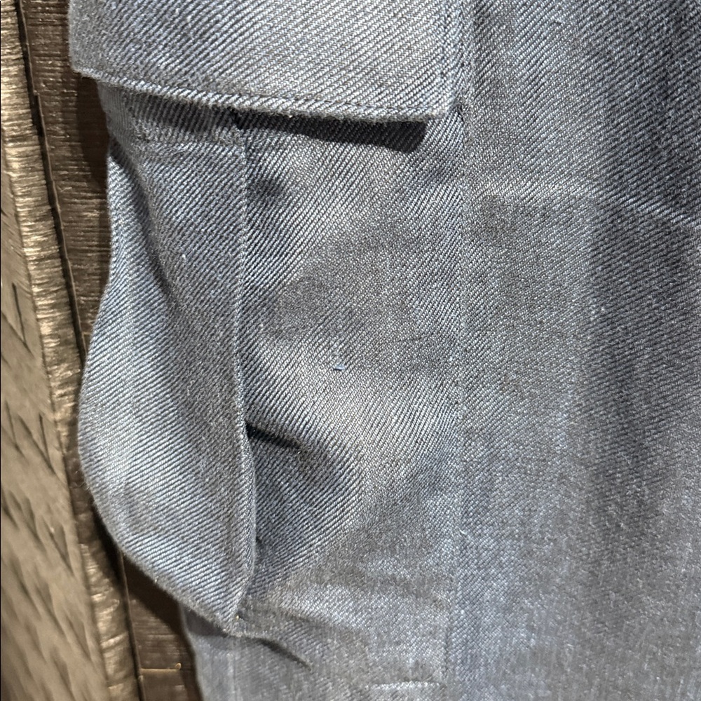 Banana Republic Heritage Expedition Linen Cargo Pants Indigo Blue - Picture 6 of 9